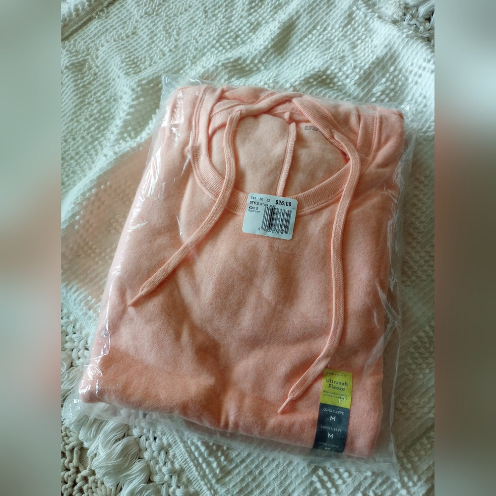 Peach fleece hoodie